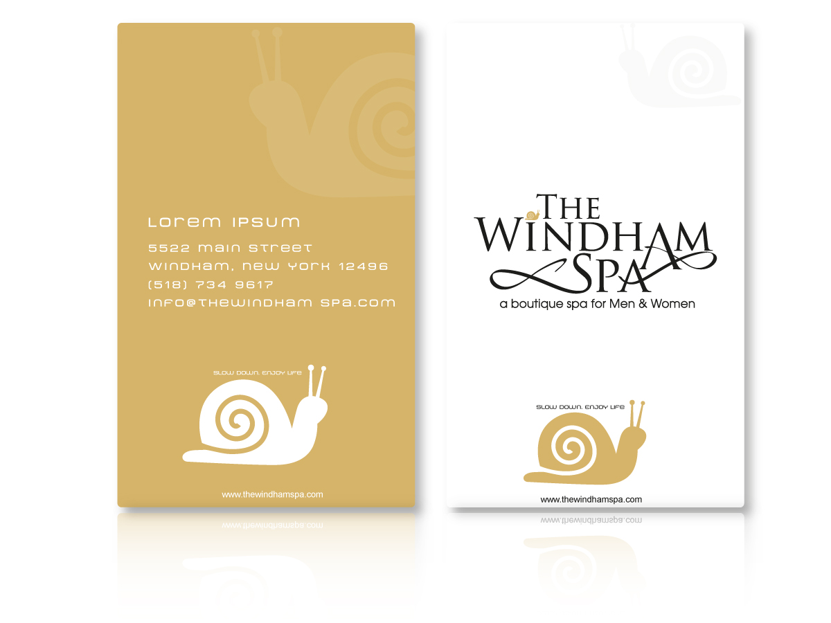 Business Card Design by Hueray for The Windham Spa | Design #1411864