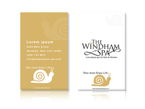 Business Card Design by Hueray for The Windham Spa | Design: #1424954