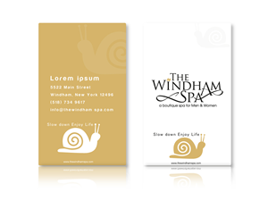 Business Card Design by Hueray for The Windham Spa | Design: #1424955