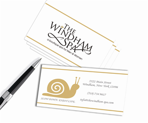 Business Card Design by princess for The Windham Spa | Design #1425921