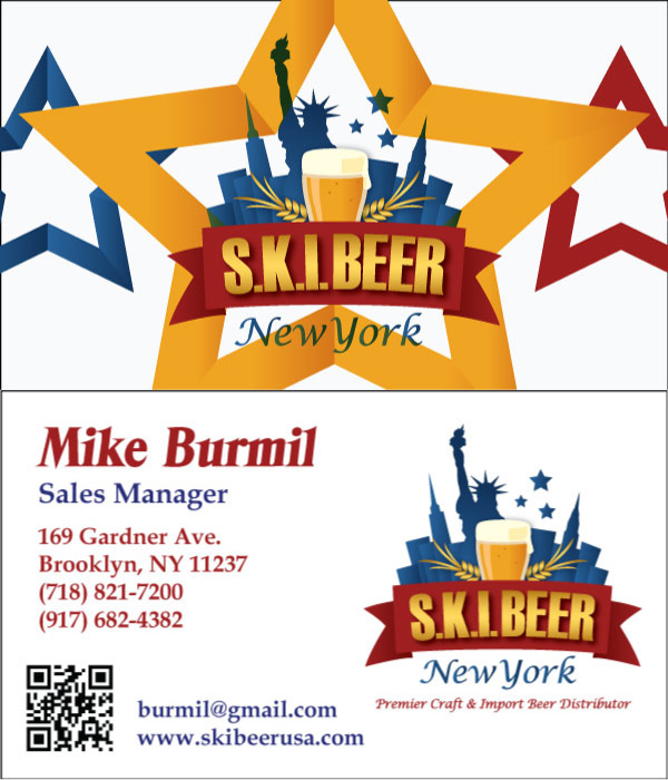 Business Card Design by chillmountain for SKI Beer | Design #1410603