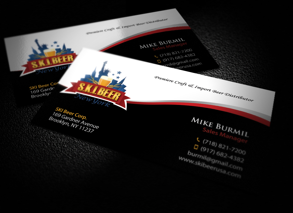 Business Card Design by acgrapix for SKI Beer | Design #1416007