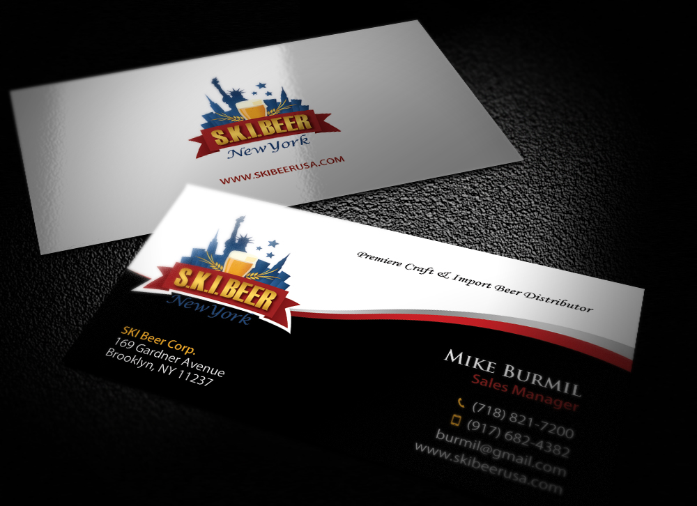 Business Card Design by acgrapix for SKI Beer | Design #1416037