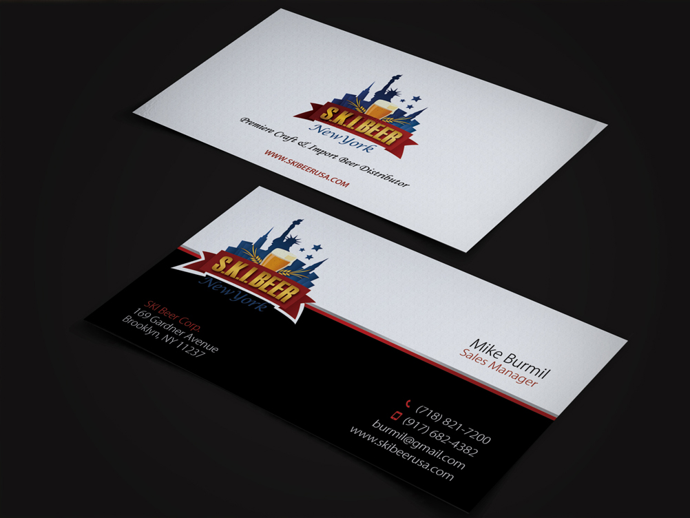Business Card Design by acgrapix for SKI Beer | Design #1469571