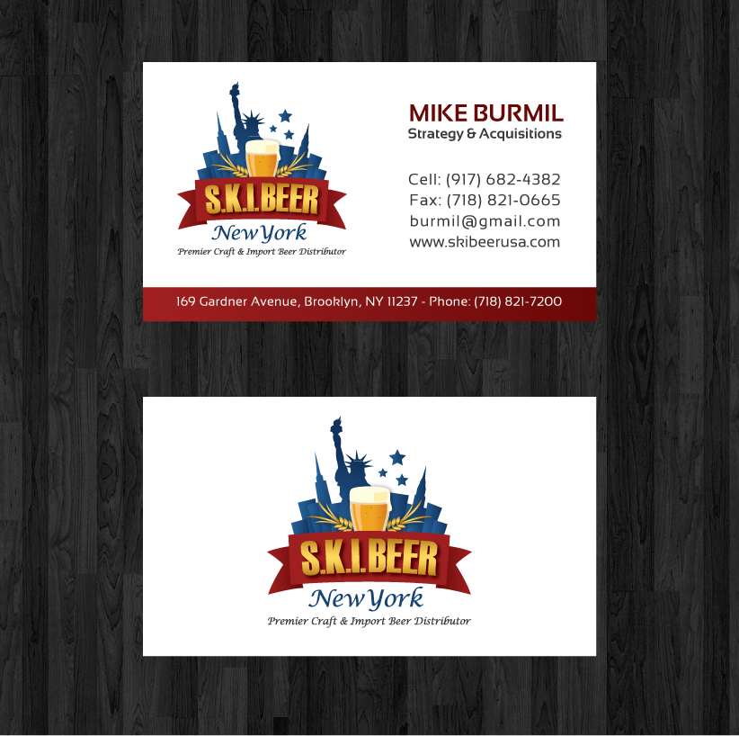 Diseño de Tarjeta de Presentación por thanhsugar para SKI Beer | Diseño #1407052