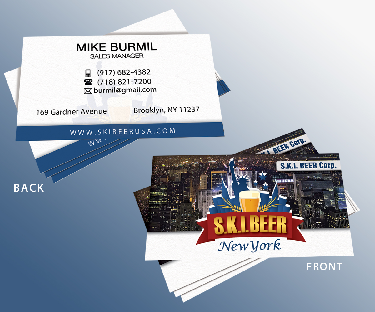 Diseño de Tarjeta de Presentación por Angelin@ para SKI Beer | Diseño #1417675