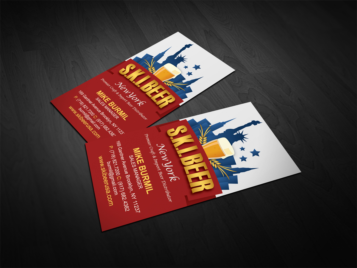 Diseño de Tarjeta de Presentación por diRtY.EMM para SKI Beer | Diseño #1415253