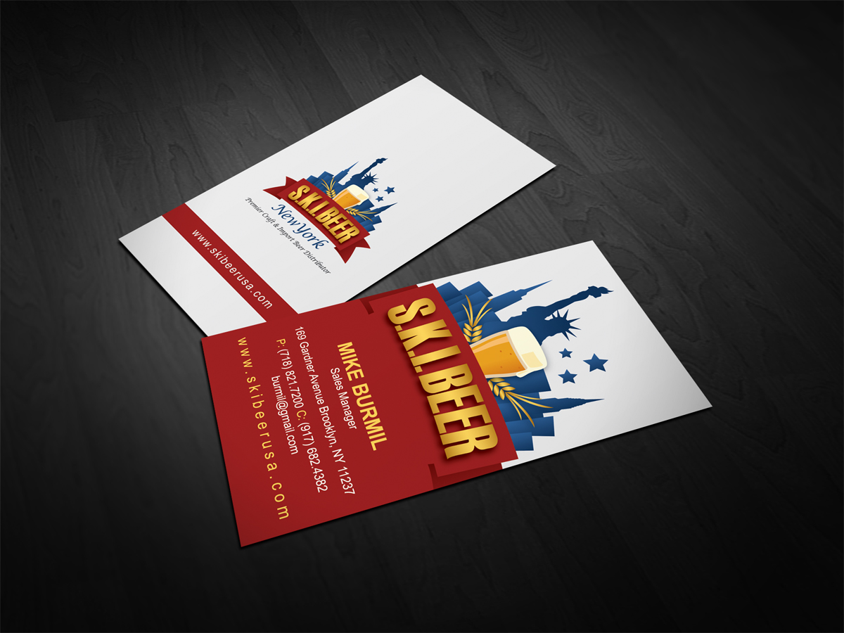 Diseño de Tarjeta de Presentación por diRtY.EMM para SKI Beer | Diseño #1415284