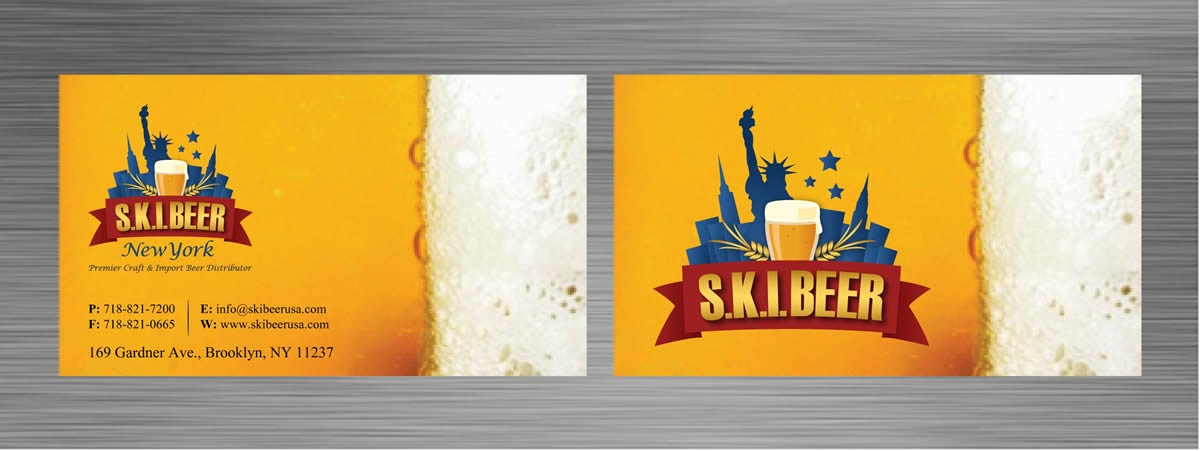 Business Card Design by Sbss for SKI Beer | Design #1408681