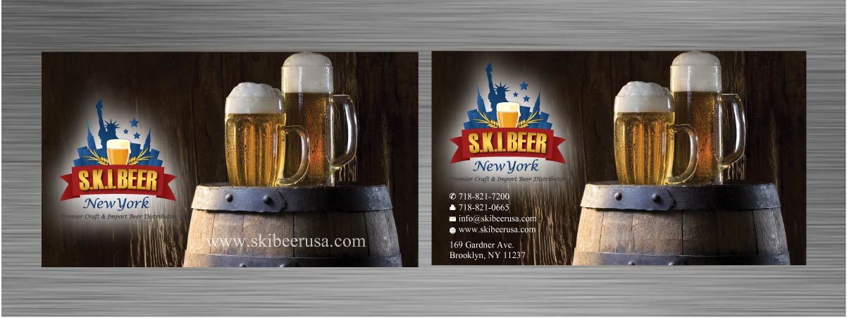 Business Card Design by Sbss for SKI Beer | Design #1408705
