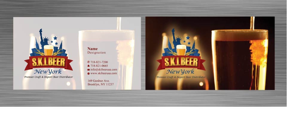 Business Card Design by Sbss for SKI Beer | Design #1408747
