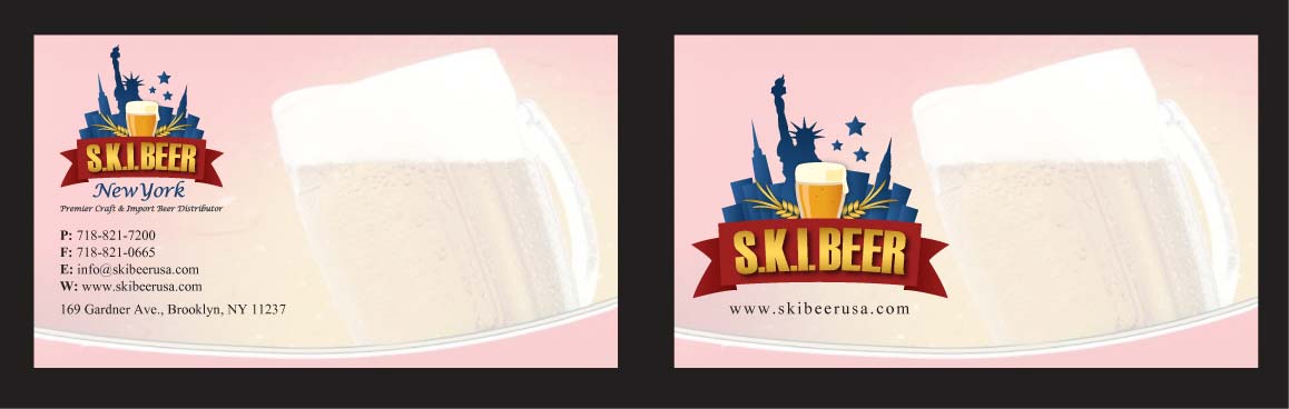 Diseño de Tarjeta de Presentación por Sbss para SKI Beer | Diseño #1408760