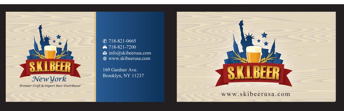 Business Card Design by Sbss for SKI Beer | Design #1408773