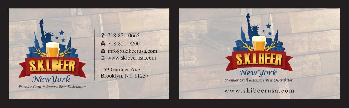 Business Card Design by Sbss for SKI Beer | Design #1408777