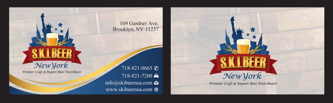 Diseño de Tarjeta de Presentación por Sbss para SKI Beer | Diseño #1408784