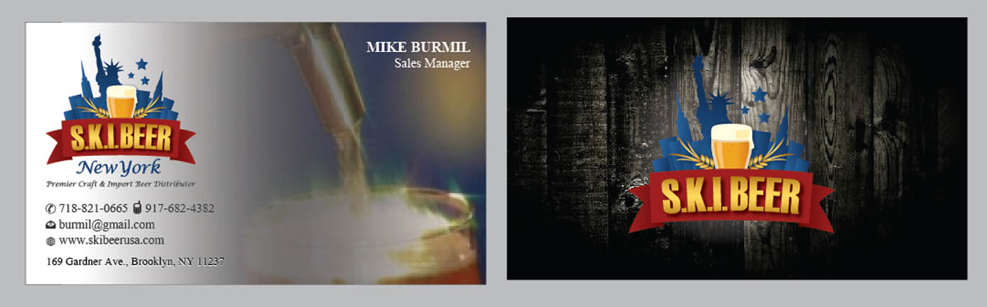 Diseño de Tarjeta de Presentación por Sbss para SKI Beer | Diseño #1412460
