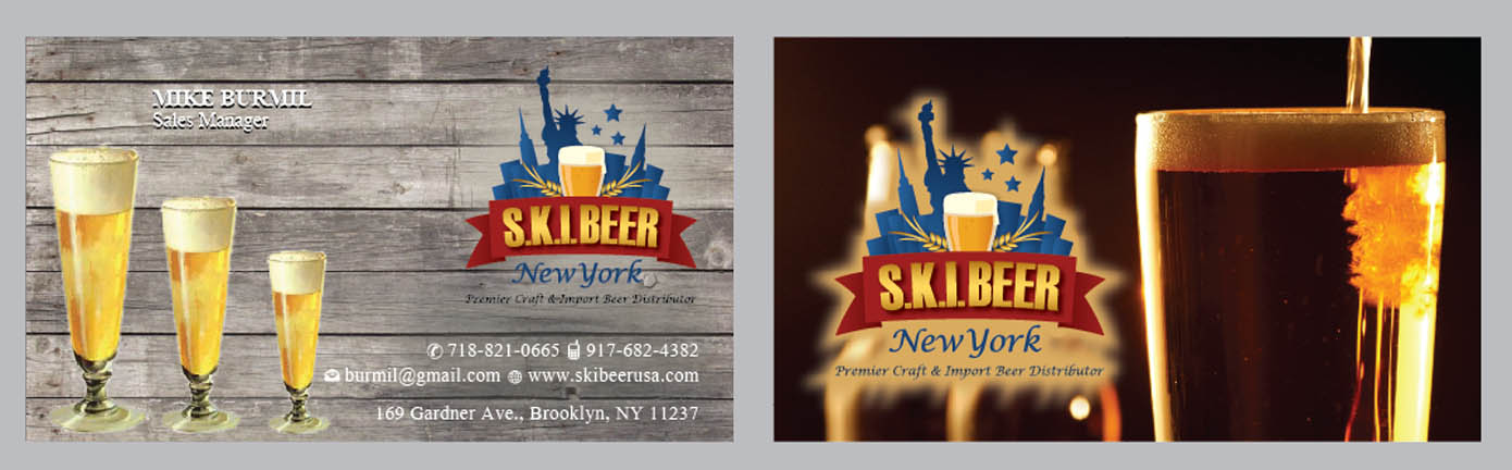 Business Card Design by Sbss for SKI Beer | Design #1412466