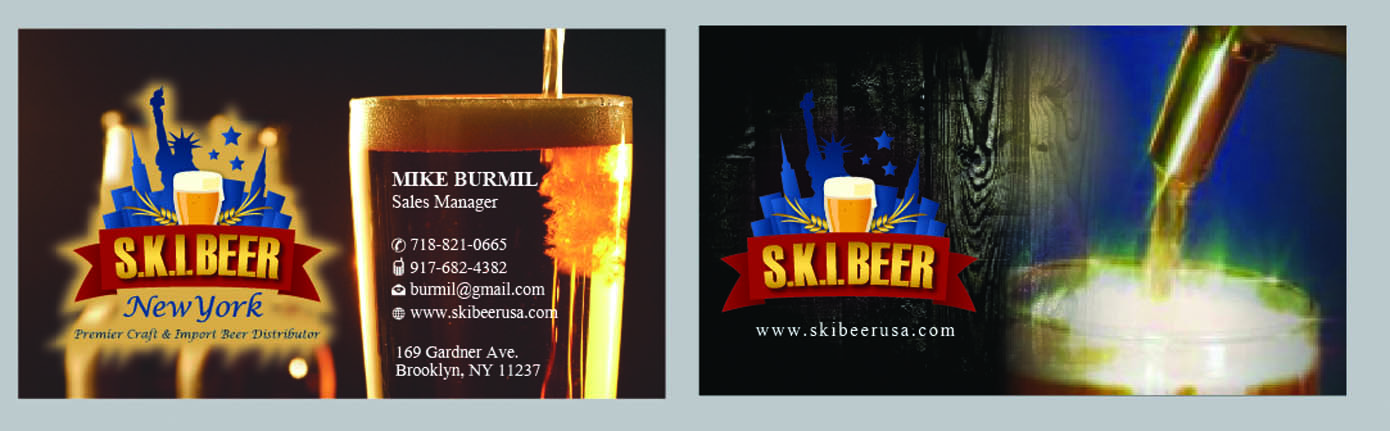 Diseño de Tarjeta de Presentación por Sbss para SKI Beer | Diseño #1422345