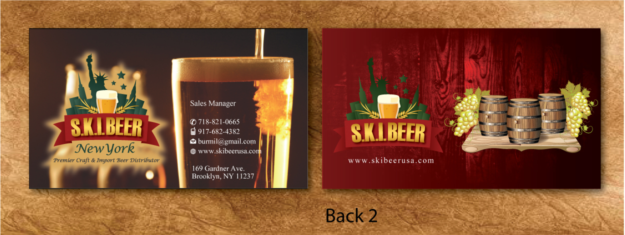 Business Card Design by Sbss for SKI Beer | Design #1422741