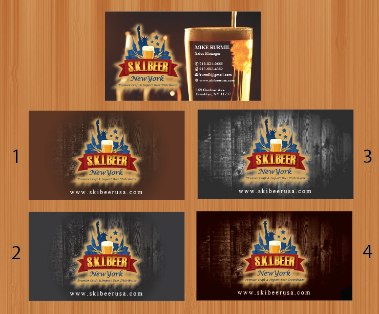 Business Card Design by Sbss for SKI Beer | Design #1480495