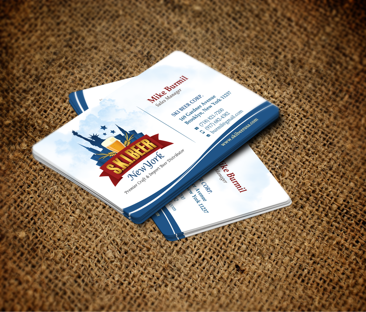 Business Card Design by anxongdzong for SKI Beer | Design #1412325