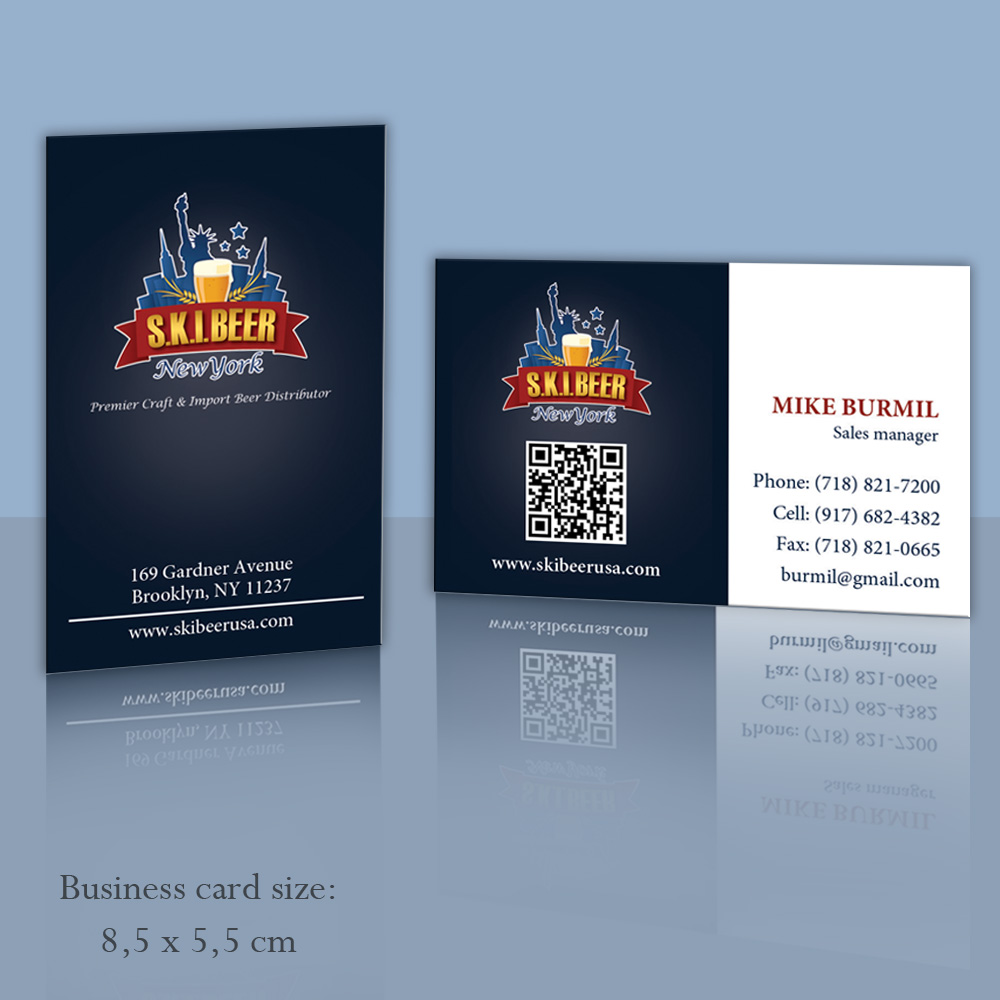 Business Card Design by wall-jamboree for SKI Beer | Design #1424917
