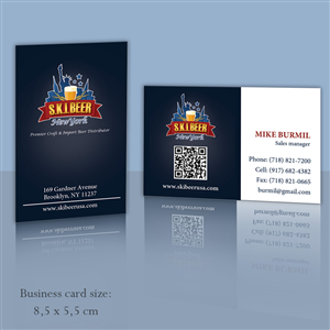 Visitenkarten-Design von wall-jamboree für SKI Beer | Design: #1424917