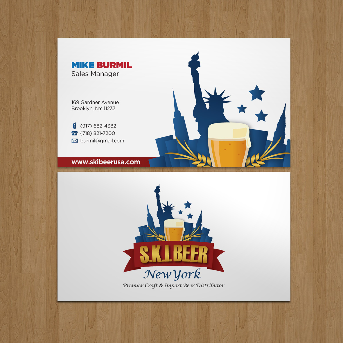 Business Card Design by kendhie for SKI Beer | Design #1411129