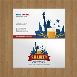 Business Card Design by kendhie for SKI Beer | Design #1411129