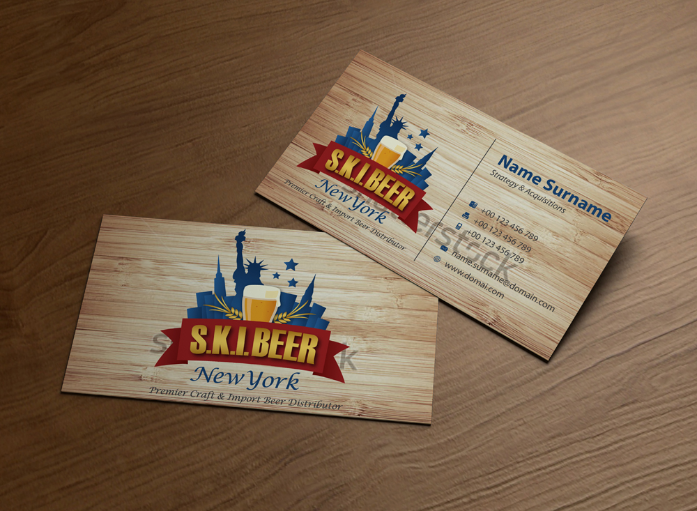 Business Card Design by MPStudio for SKI Beer | Design #1408153