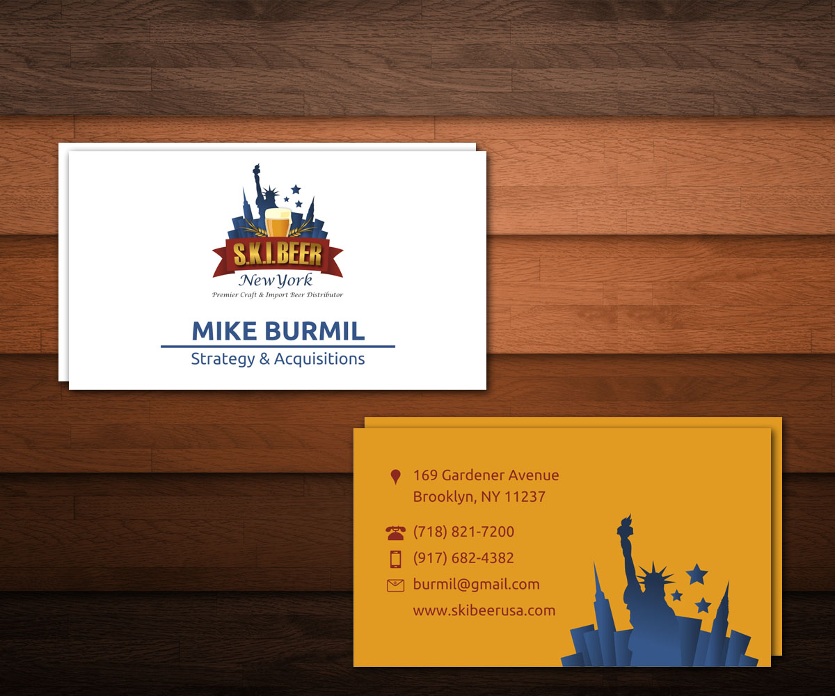 Diseño de Tarjeta de Presentación por Out of the Box Ideas para SKI Beer | Diseño #1416944