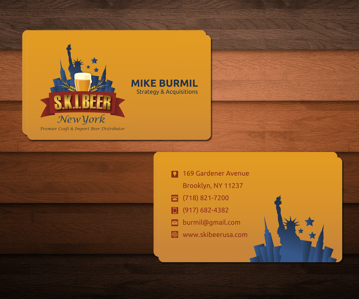 Diseño de Tarjeta de Presentación por Out of the Box Ideas para SKI Beer | Diseño #1420201