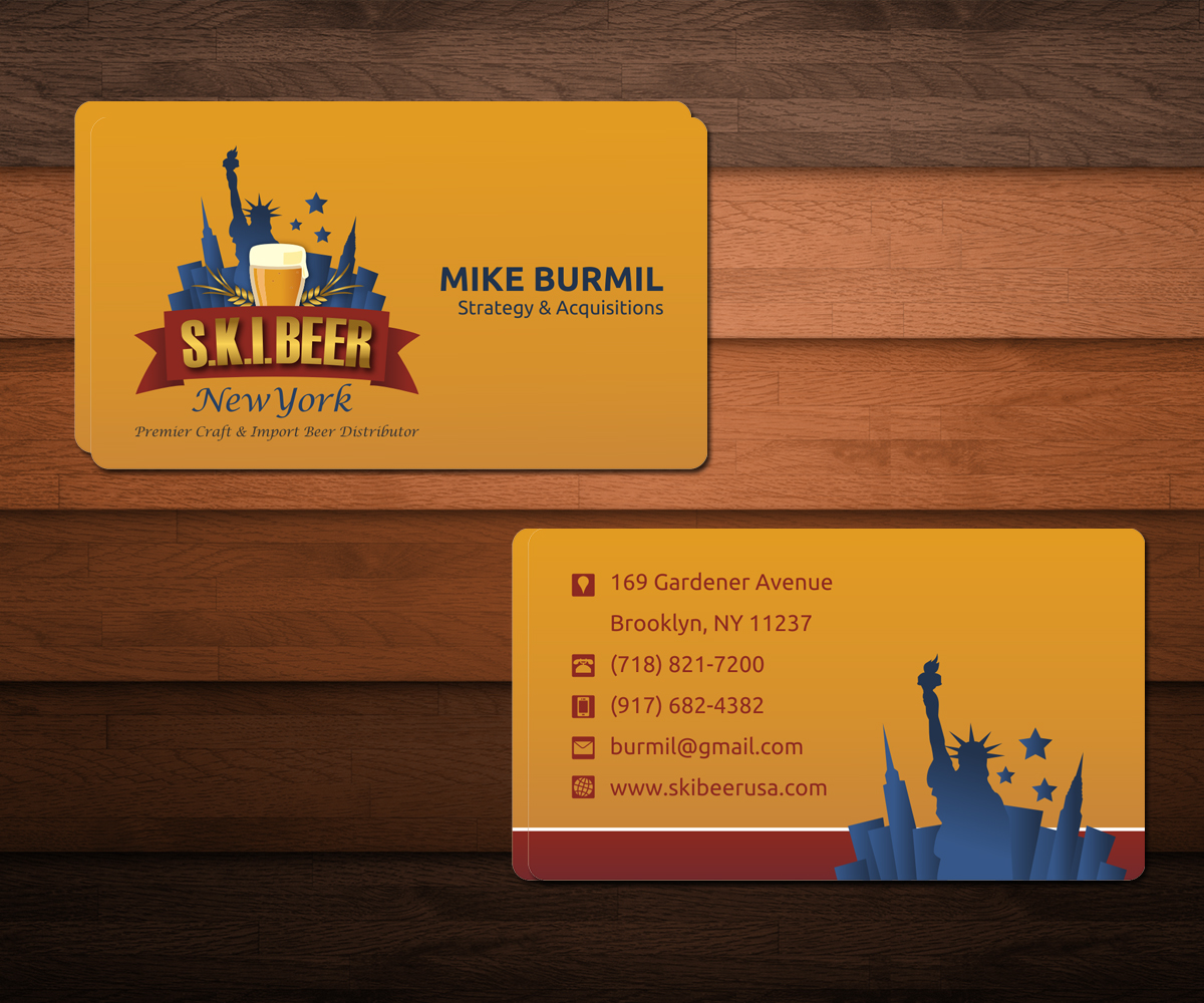 Diseño de Tarjeta de Presentación por Out of the Box Ideas para SKI Beer | Diseño #1420205