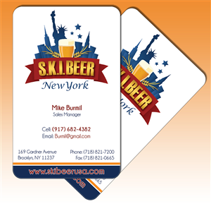 Visitenkarten-Design von Sami Kay für SKI Beer | Design: #1409162