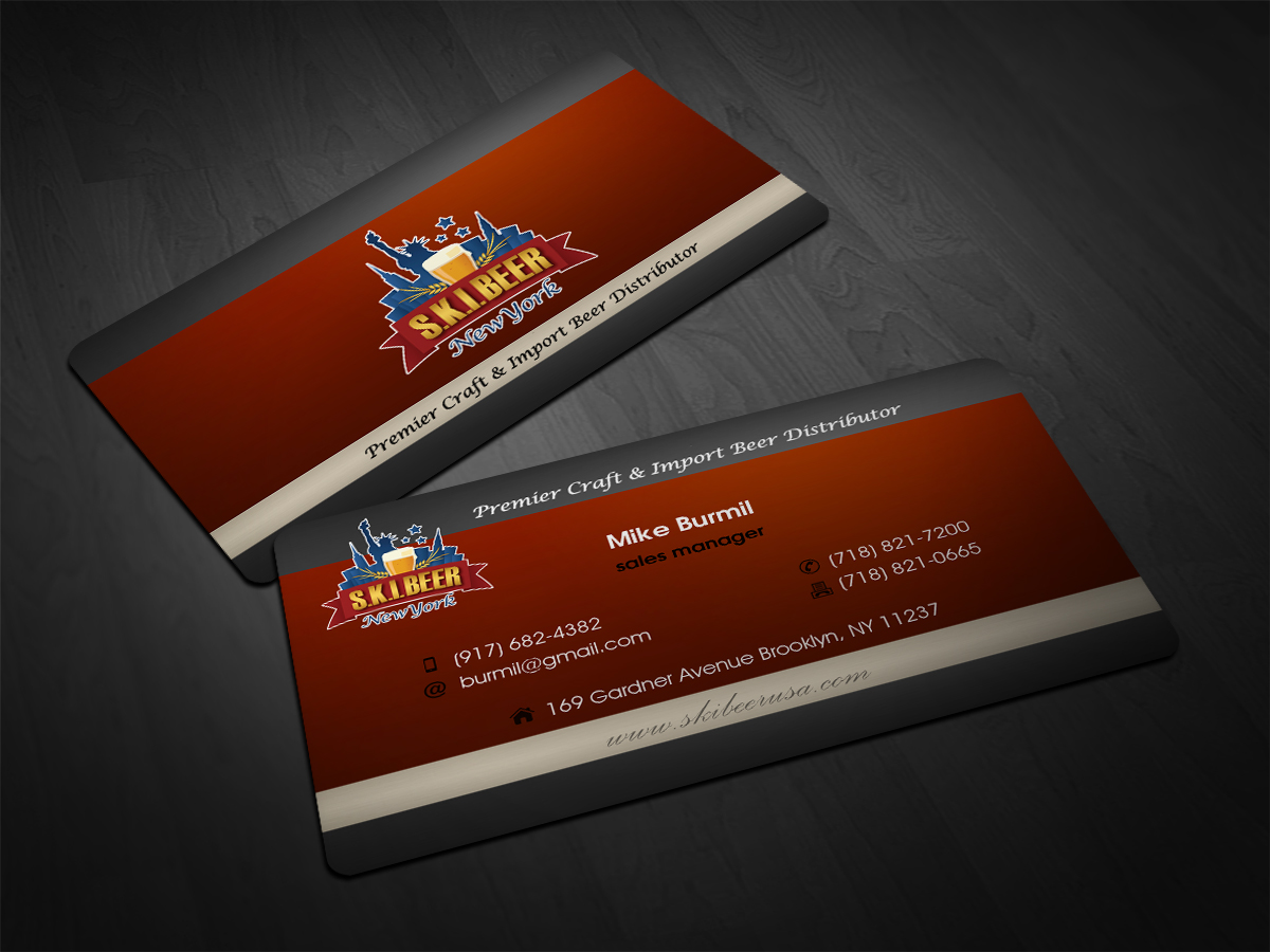 Visitenkarten-Design von Scorpius design für SKI Beer | Design #1410008