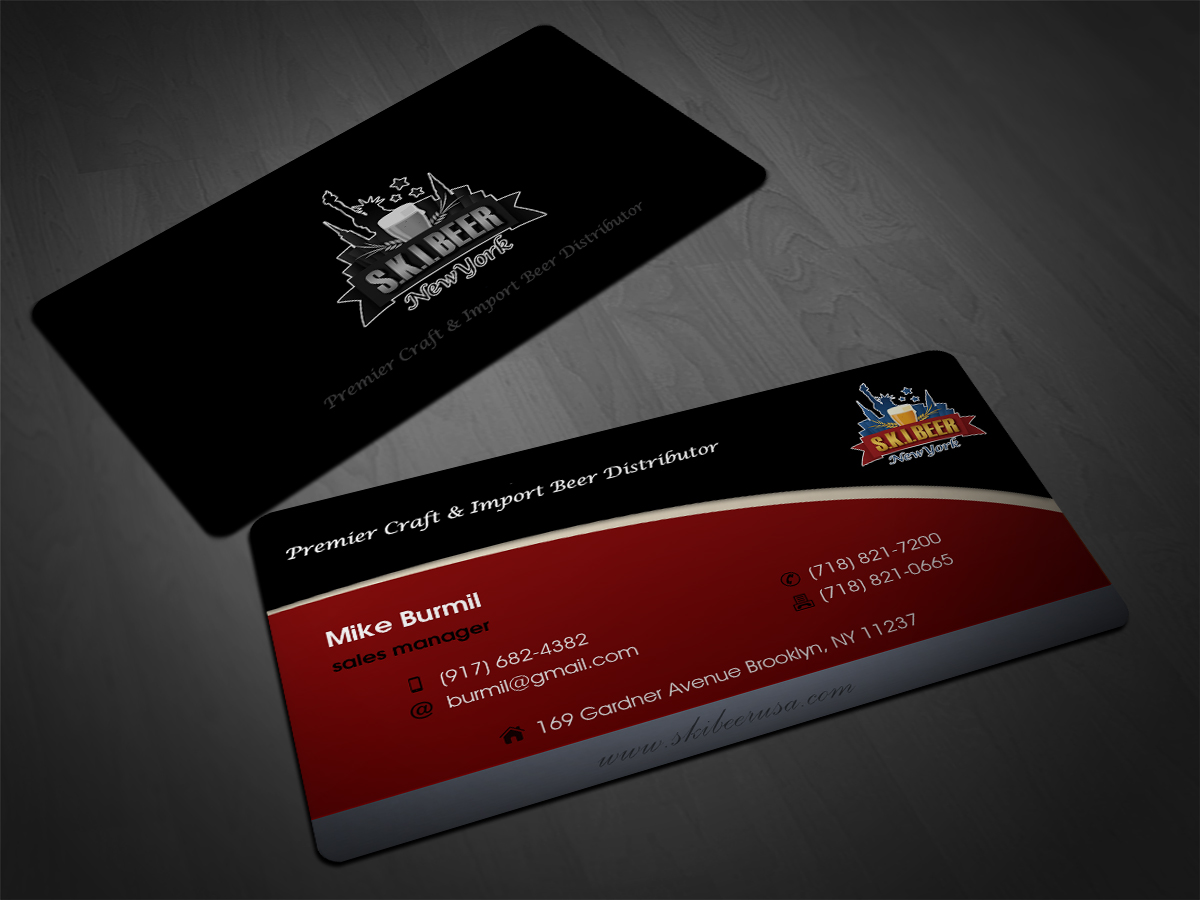 Visitenkarten-Design von Scorpius design für SKI Beer | Design #1411524