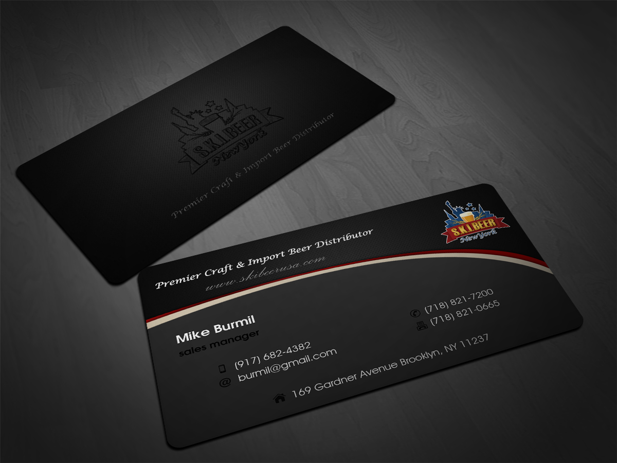 Business Card Design by Scorpius design for SKI Beer | Design #1411751