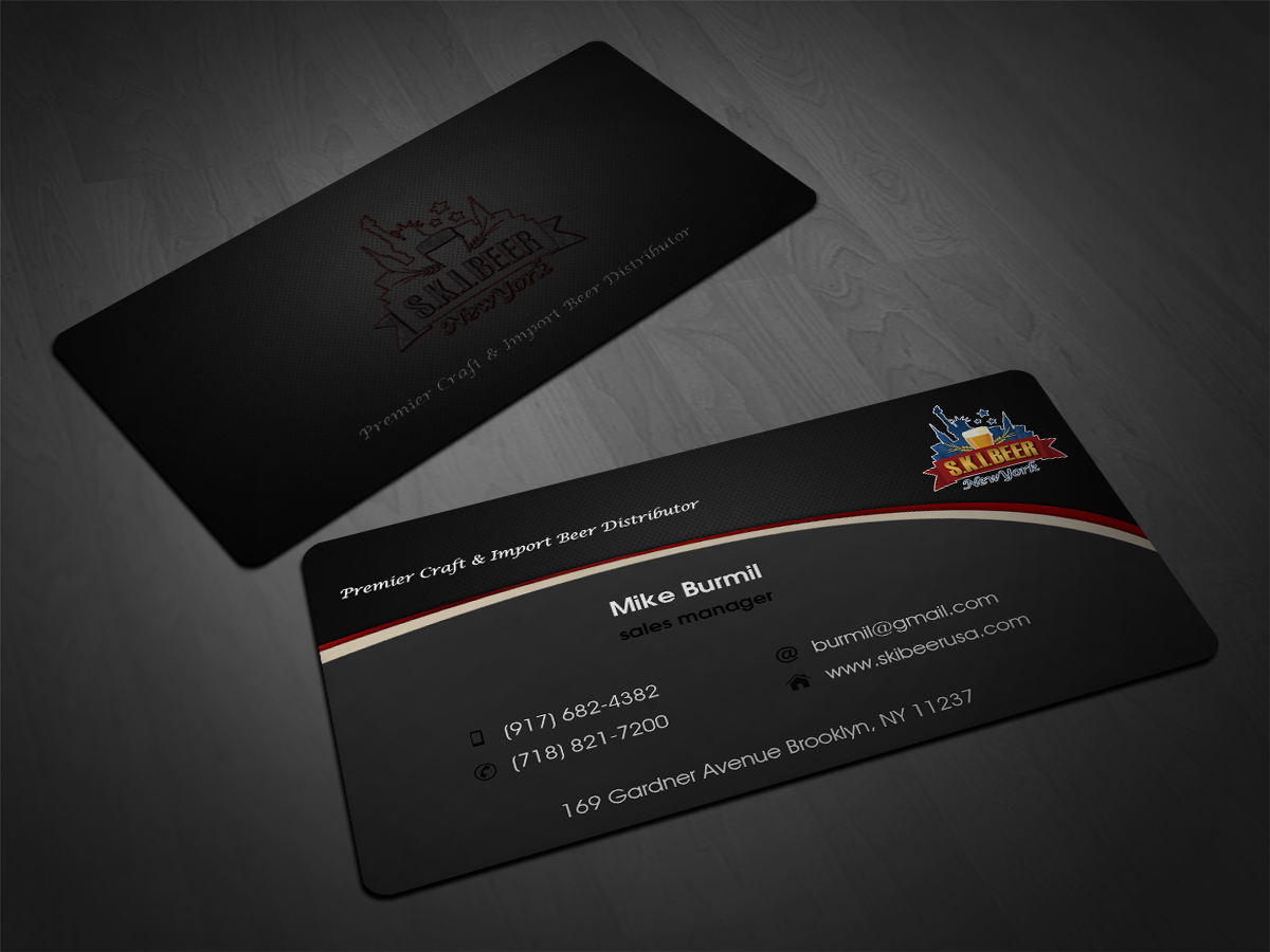 Business Card Design by Scorpius design for SKI Beer | Design #1411815
