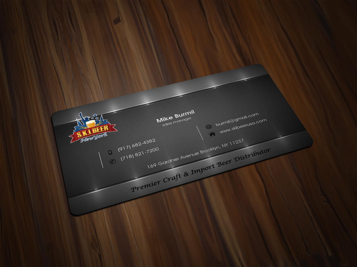 Diseño de Tarjeta de Presentación por Scorpius design para SKI Beer | Diseño #1417046