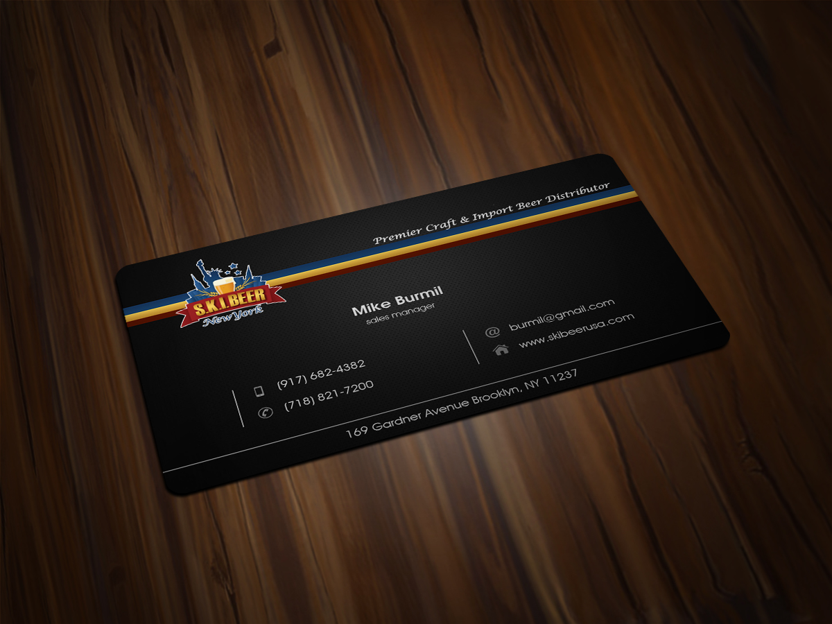 Diseño de Tarjeta de Presentación por Scorpius design para SKI Beer | Diseño #1417050