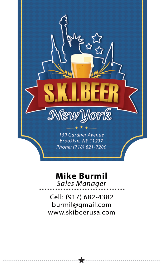 Business Card Design by San for SKI Beer | Design #1416691