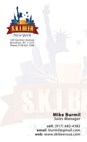 Diseño de Tarjeta de Presentación por San para SKI Beer | Diseño: #1420547