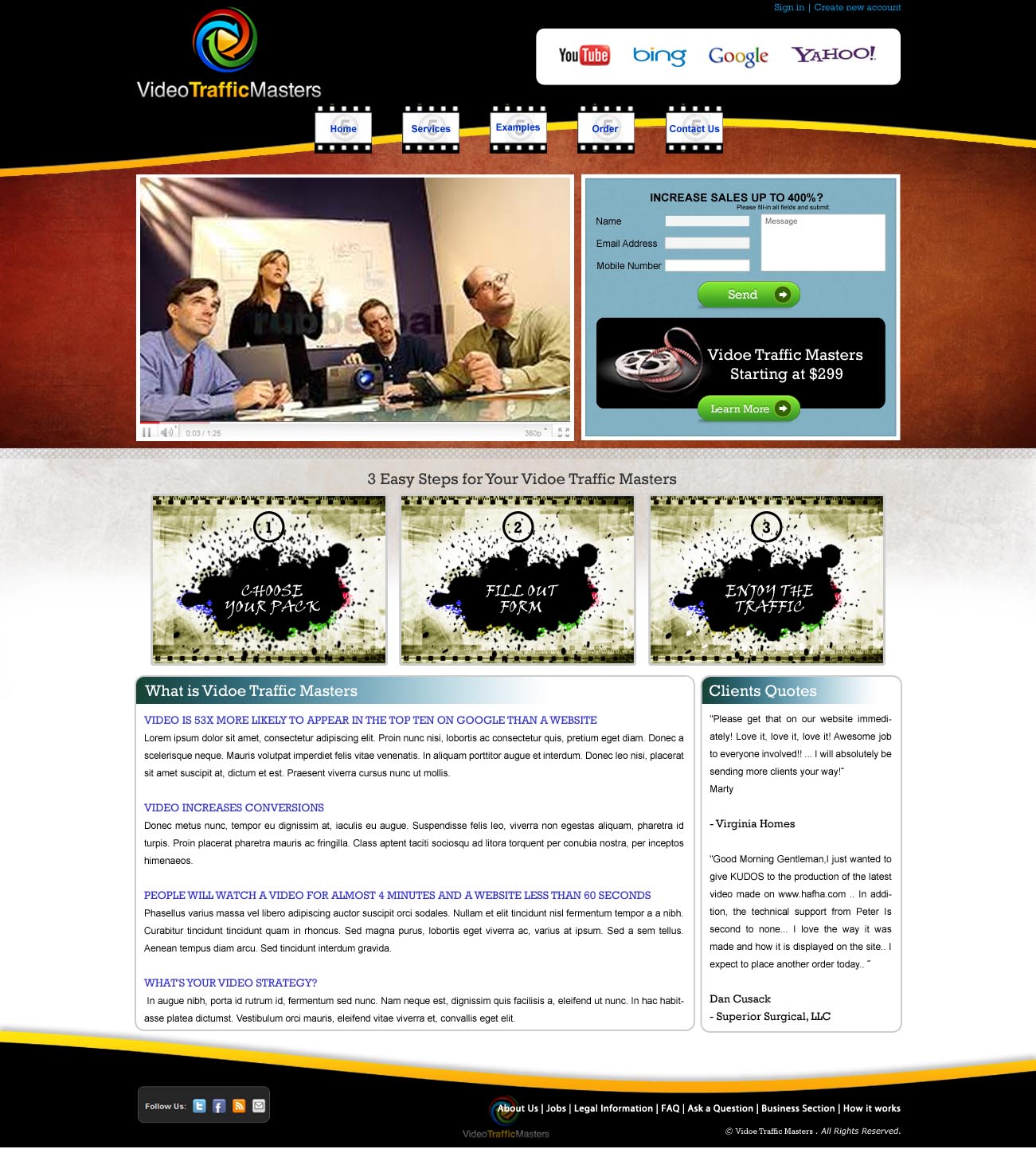 Web Design by Anuj David for The Livingston Group for Marketing, Inc. | Design #254867