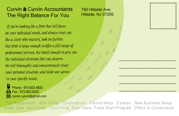 Modern Professional Accounting Postcard Design For A Company By