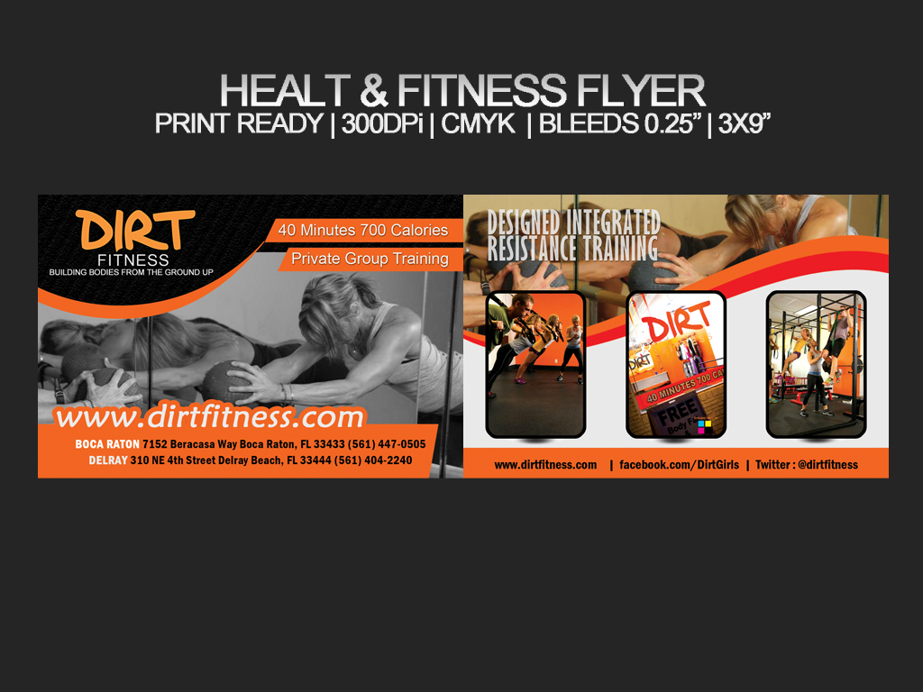 Flyer-Design von zulidesign für DIRT fitness | Design #1457327