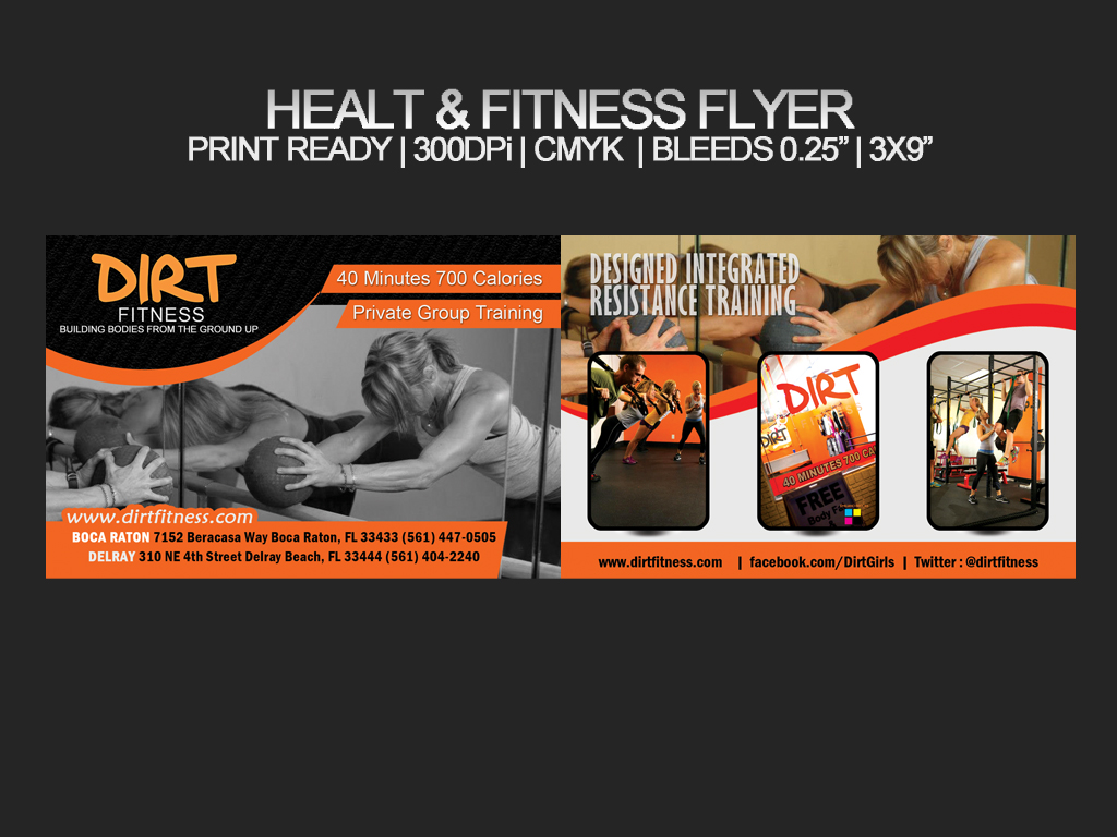 Flyer-Design von zulidesign für DIRT fitness | Design #1457346