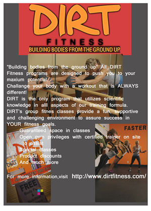 Flyer Design by Eating Strawberries for DIRT fitness | Design #1414546