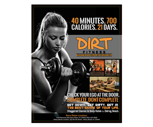 Flyer Design by Latest Design Ideas for DIRT fitness | Design: #1447420