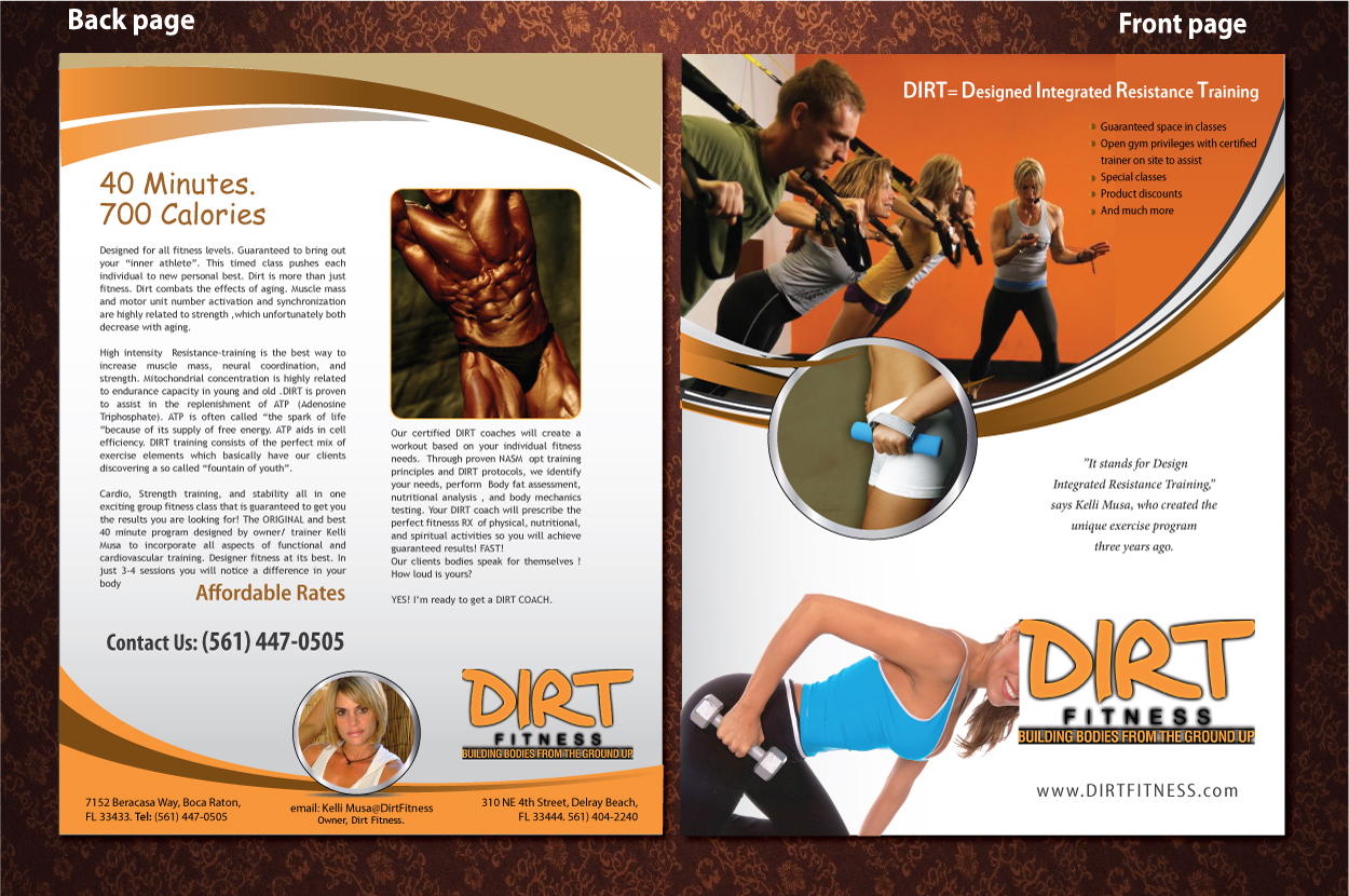 Flyer Design by Sbss for DIRT fitness | Design #1415386