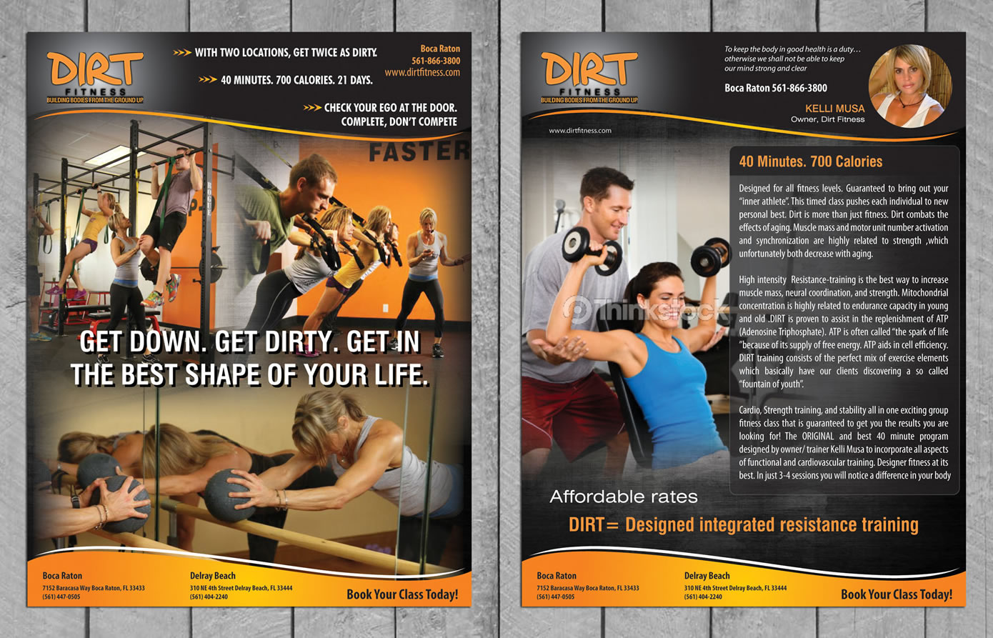 Flyer Design by Sbss for DIRT fitness | Design #1427657